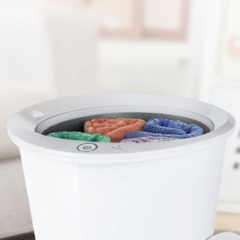 Towel Warmers, Luxury Bucket Towel Warmers, Large Towel Warmers For The Bathroom, Fits Up To 2 Oversized Towels - White