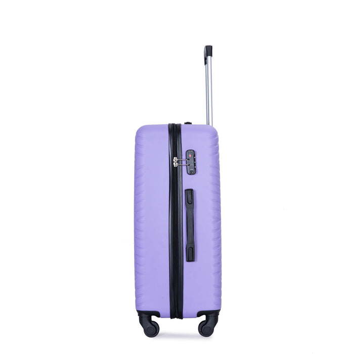 Luggage 4 Piece Lightweight Suitcase With Rotating Wheels With Tsa Lock,