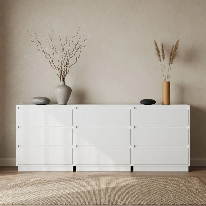 3 Drawer Nightstand, Bedroom Side Table