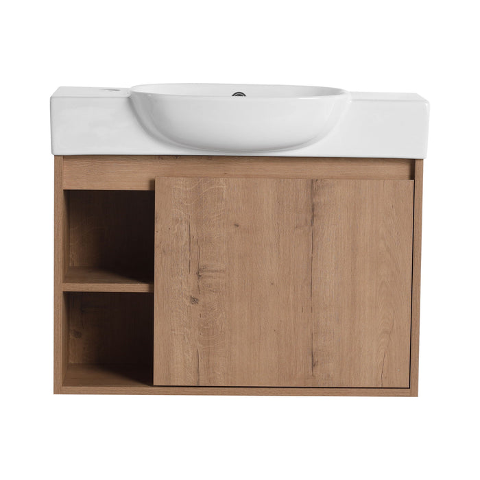 Sleek Design Freestanding Bathroom Vanity With Sink, Soft Close Door