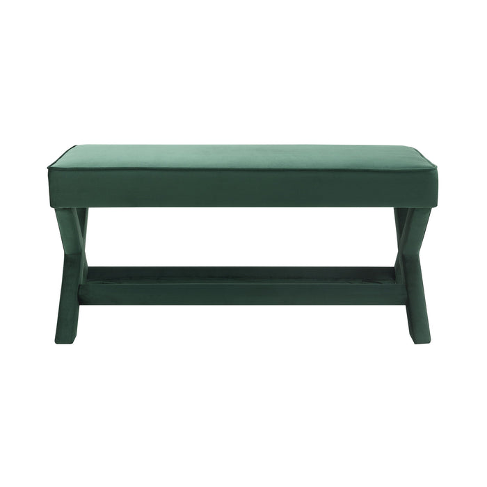 Comfort Double Bench Upholstered With X Crossed Legs
