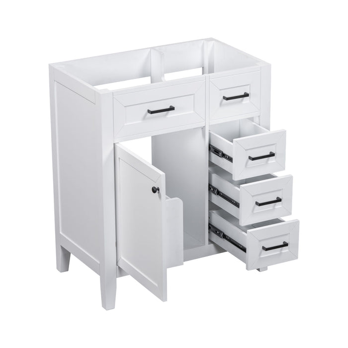 Modern Bathroom Vanity Base Only With Drawers, Freestanding Design
