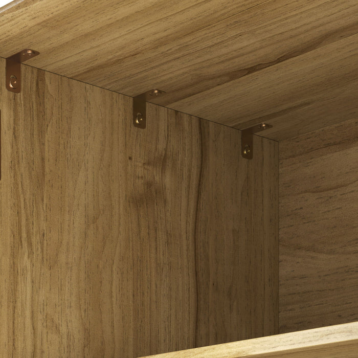 TV Stand With Adjustable Shelf - Natural