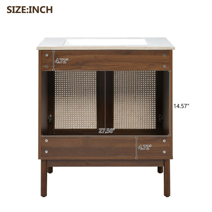 Bathroom Vanity Cabinet With Doors, Soft Close Design