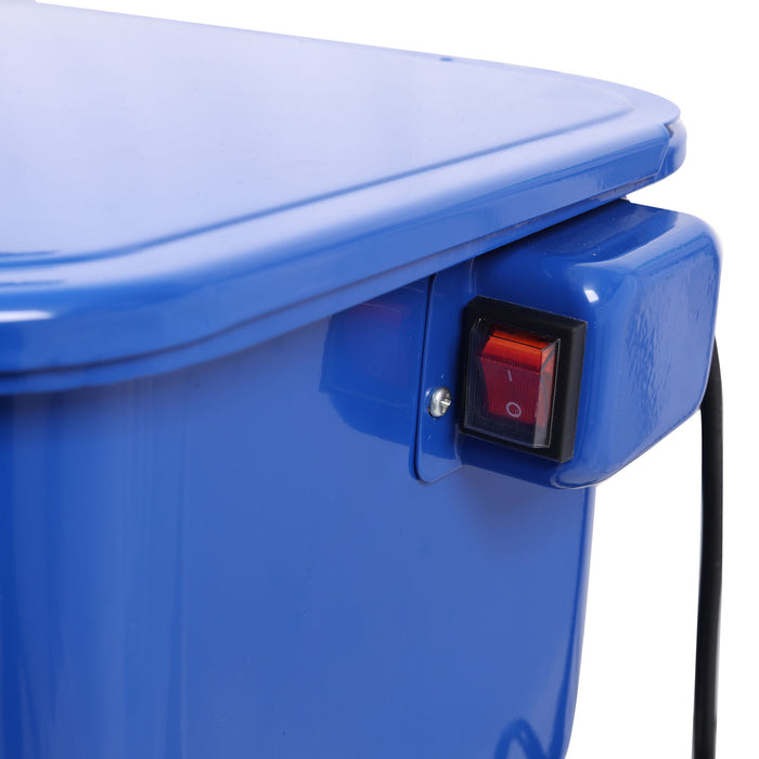 Mobile Tear Down Table With 3.5 Gallon Part Washer And 110V Pump - Blue