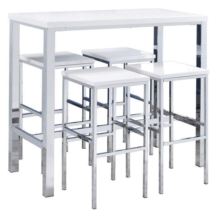 Nimitz - 5 Piece Bar Set - Gloss White