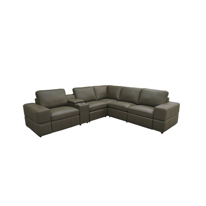 Upholstered Large Arms Sectional With Recliner Seats