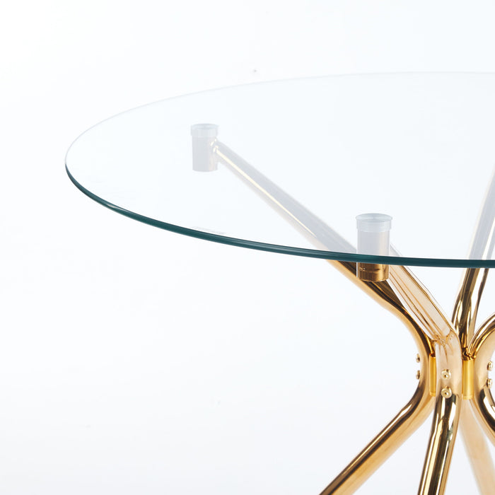 Compact Dining Table With Glass Top