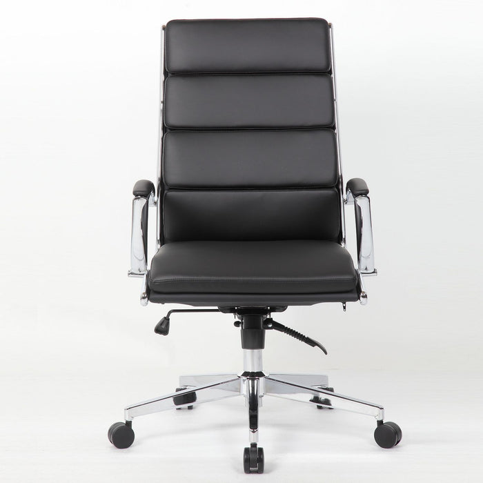 Office Chair, Breathable Mid Back Swivel Computer Chair With Foldable Armrest - Black