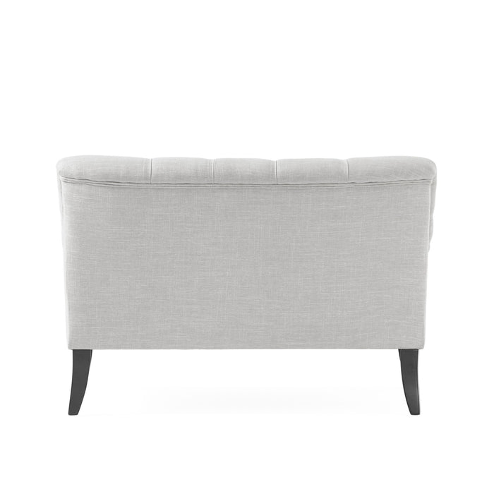 Nicole - French Style Upholstered Loveseat With Tufted Backrest