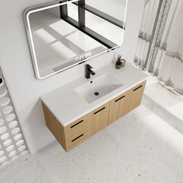 Floating Bathroom Vanity With Sink, Modular Cabinet