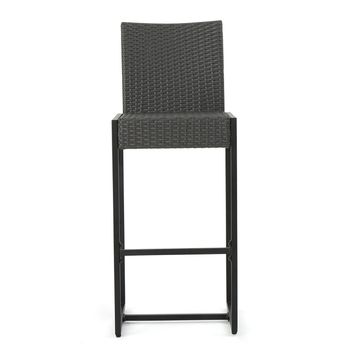 Outdoor Barstool With Hand Crafted Details (Set of 2)