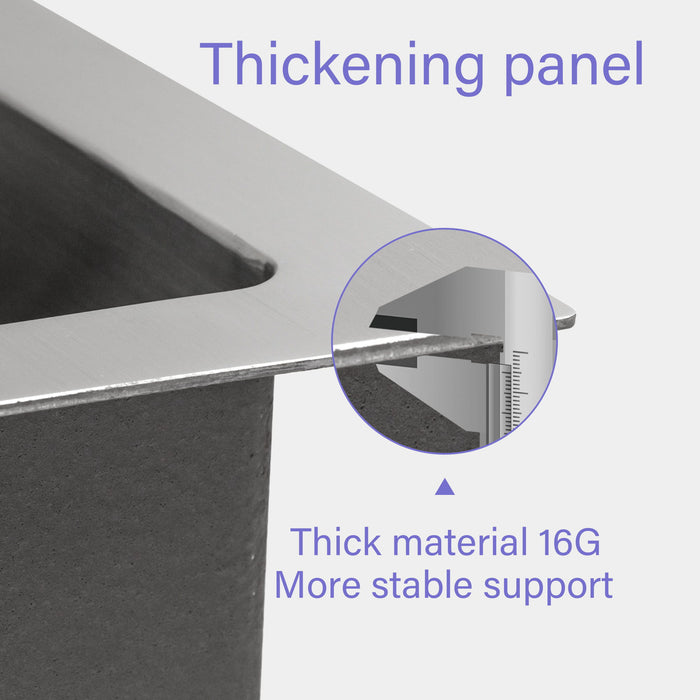 Laundry Workstation Undermount Utility Sink, Deep Single Bowl