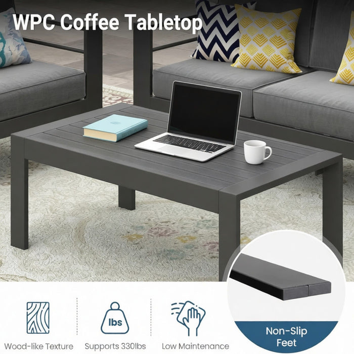 Outdoor Patio Set All-Weather With Thick Cushions