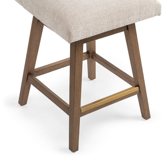 Ava - Swivel Counter Stool - Vanilla Oat