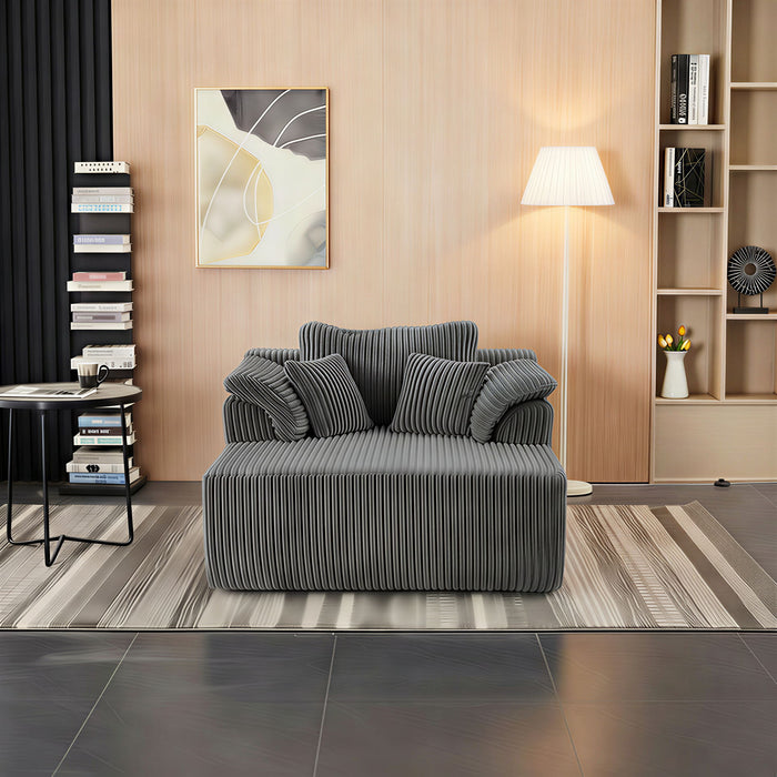 Chaise Lounge Chair, Deep Seat Sleeper Couch For Living Room