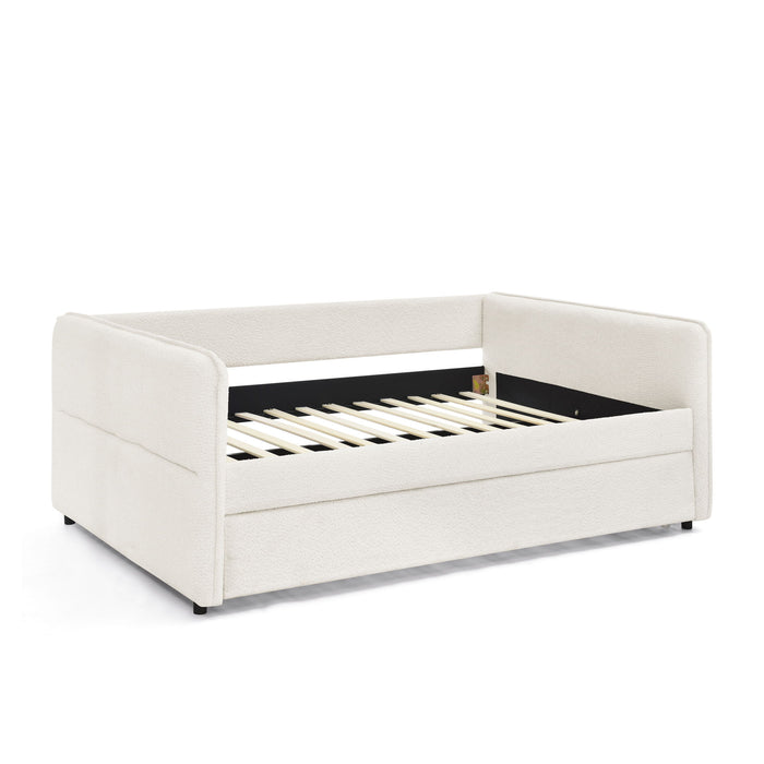 Upholstered Daybed With Pop Up Trundle