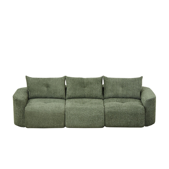 3 Seater With Thickened Armrests Sofa For Living Room