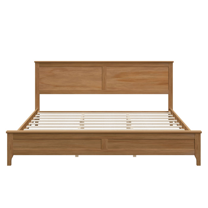 Modern Solid Wood Platform Bed