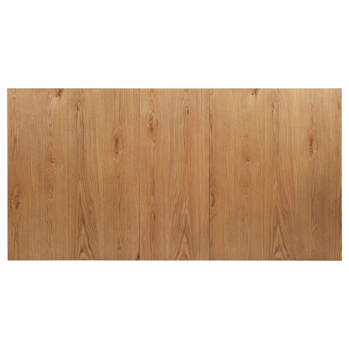 Carlos - 7 Piece Leaf Dining Set Table And Upholstered Chairs - Brown / Beige