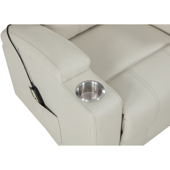 Macklin - Power Lift Massage Recliner With Heat And Dual Cupholders
