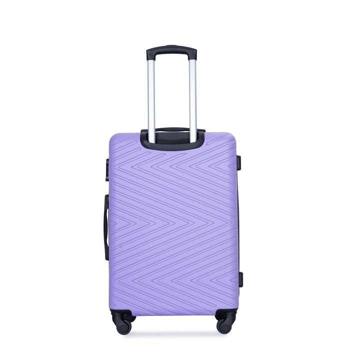 Luggage 4 Piece Lightweight Suitcase With Rotating Wheels With Tsa Lock,