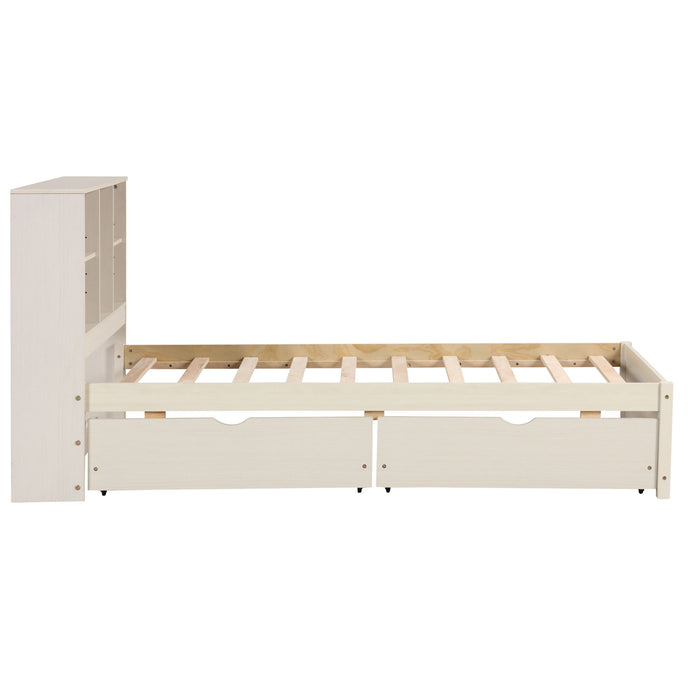 Bed Frame With Built In USB Port And 2 Drawers