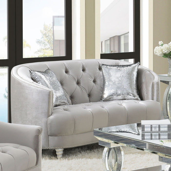 Colby - Loveseat With Tufted Design - Gray