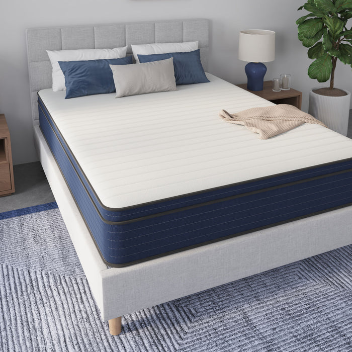 10" Medium Firm Euro Top Hybrid Cooling Gel Infused Pocket Spring And Memory Foam Mattress