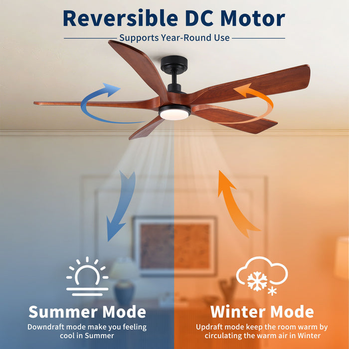 Ceiling Fan With Light And Remote Control