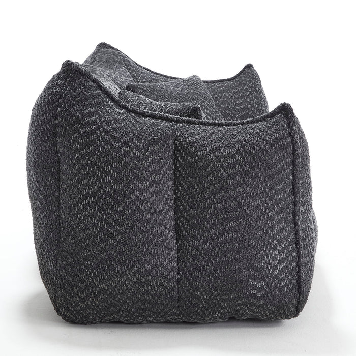 Comfortable Dual Beanbag Chair With High Resilience Foam Core For 2 People