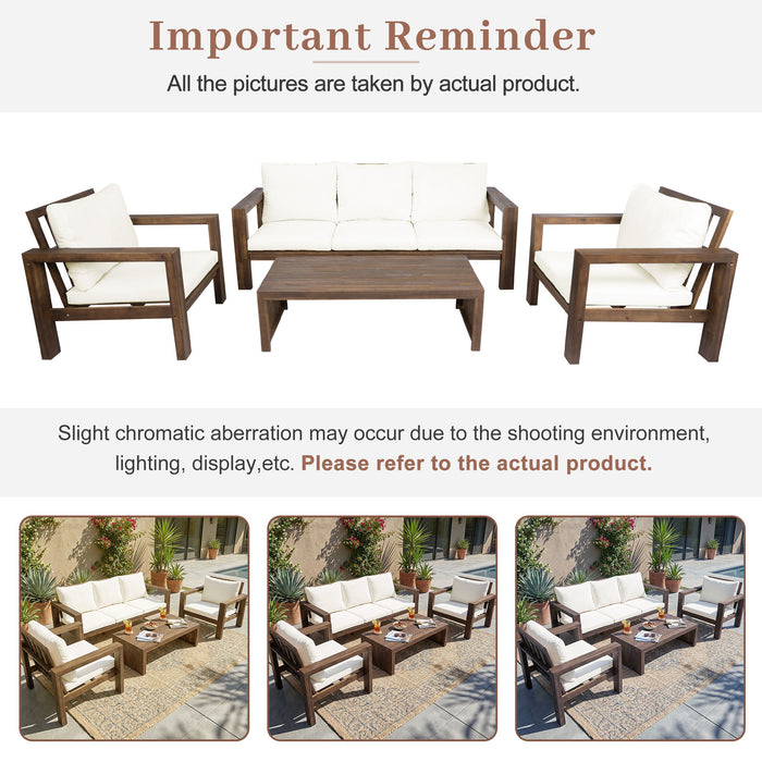 4 Piece Patio Sofa Set