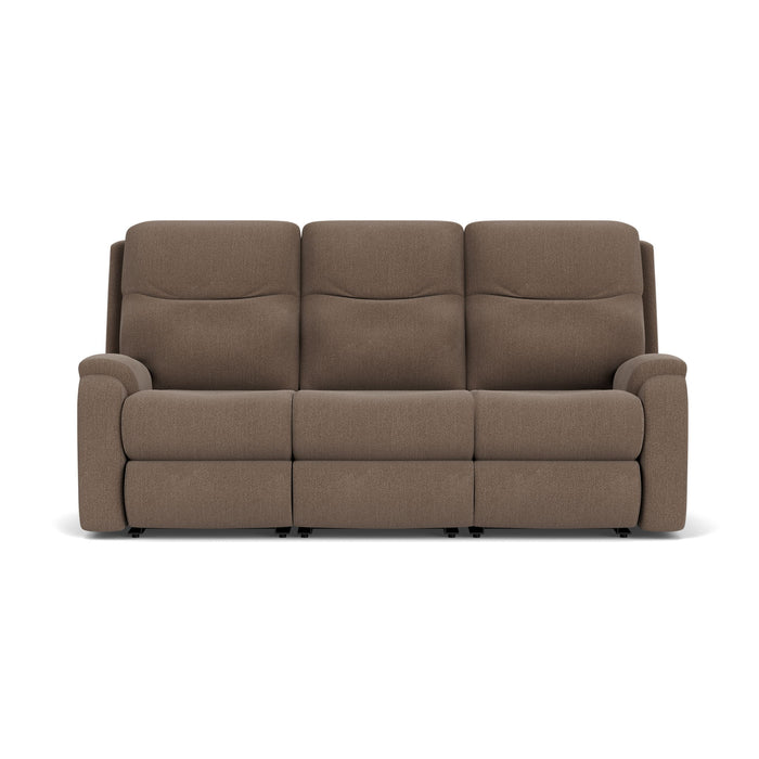 Penn - Transitional Fabric Power Reclining Sofa With Power Headrests & Lumbar