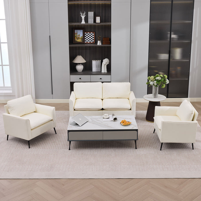 Upholstered Loveseat, For Living Room