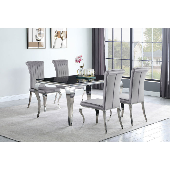 Dining Table - Black / Silver