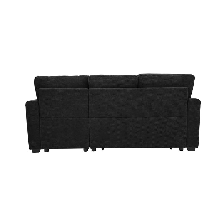 Sleeper Sectional With Pull Out Bed, Reversible Chaise