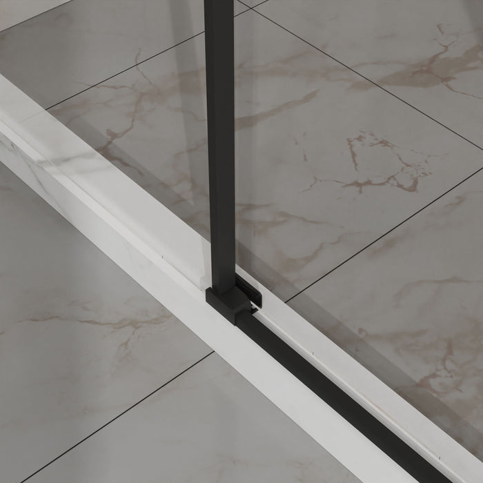 Semi Frameless Tub Sliding Shower Door