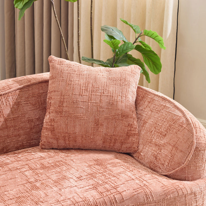 Curved Compressed Sofa, Nordic-Style Design For Living Room