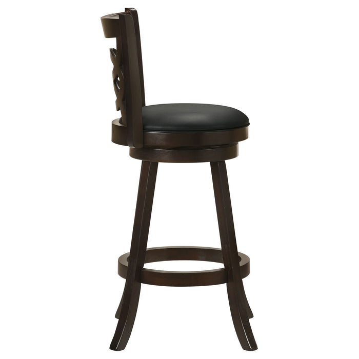 Swivel Bar Stool (Set of 2) - Black