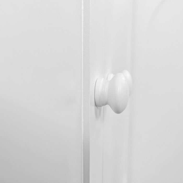 4 Door Storage Cabinet For Living Room - White