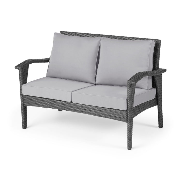Honolulu - Loveseat - Gray / Silver