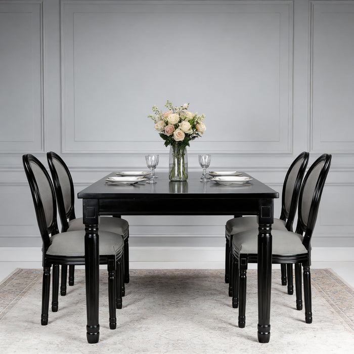 Upholstered & Round Back Dining Chairs (Set of 2)