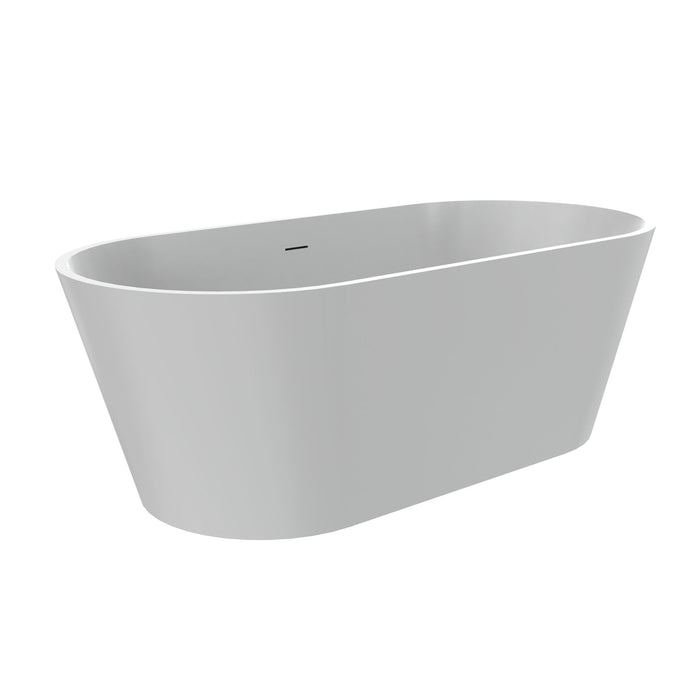 Solid Surface Freestanding Soaking Bathtub & Ergonomic Design
