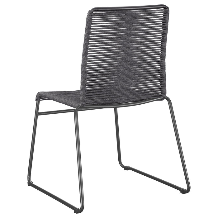 Jerome - Stackable Side Chair (Set of 2) - Charcoal