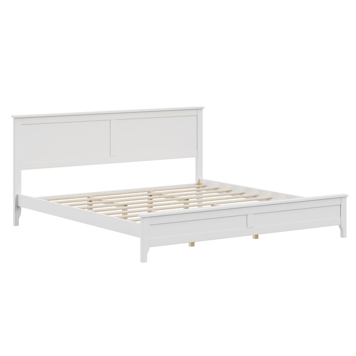 Modern Solid Wood Platform Bed