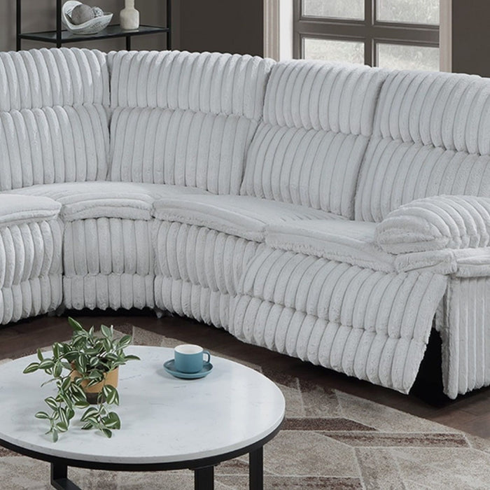 U-Shaped Sectional Sofa With Console Cup Holder, Storage Drawer, Manual Reclining