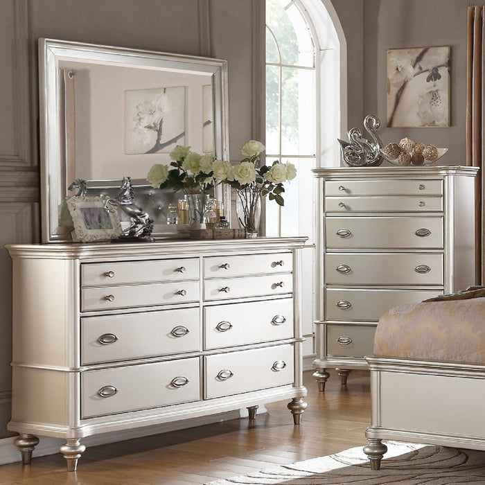 Bedroom Dresser Only, Storage Drawers Furniture - Silver / Silver / Gray