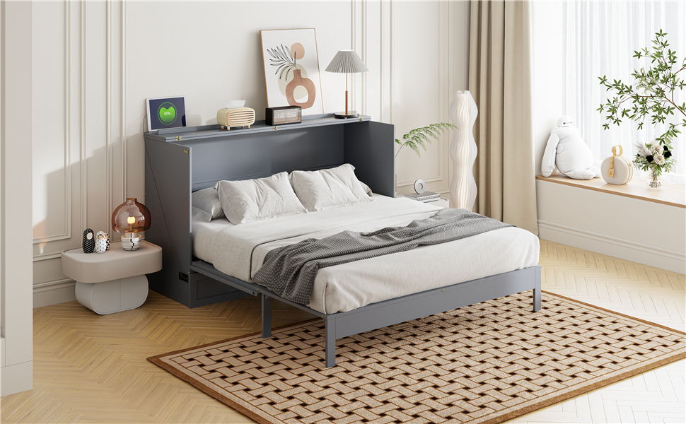 Murphy Bed With Large Drawers