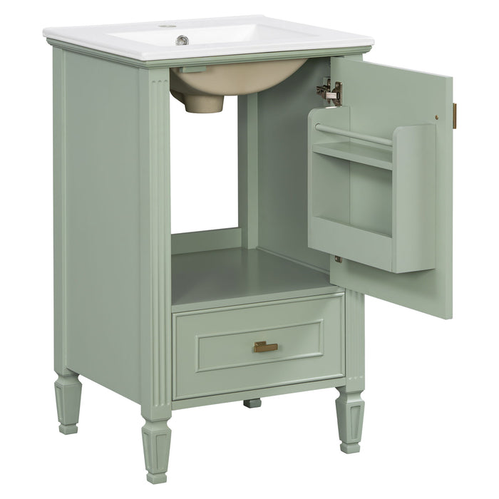 Retro Bathroom Vanity With Sink