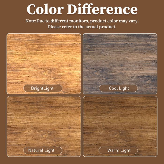 TV Stand, L Shaped Handle Entertainment Console With Storage - Natural